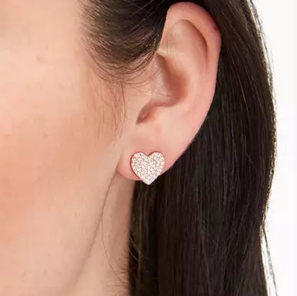 (BNWT) Kate Spade Pave Hearts Studs